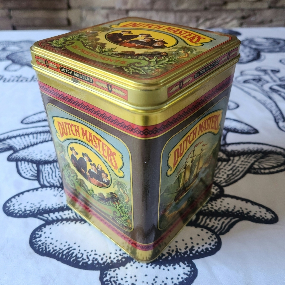 Vintage Dutch Masters President Tin (25 count - Rectangular) with Lid
